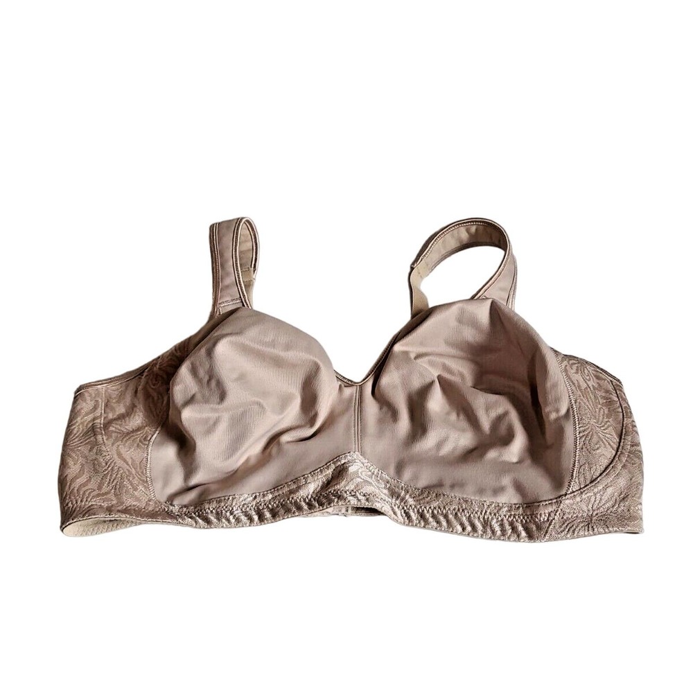Playtex 18 Hour Beige Full Coverage Adjustable Wire Free T-Shirt Bra Size 40C